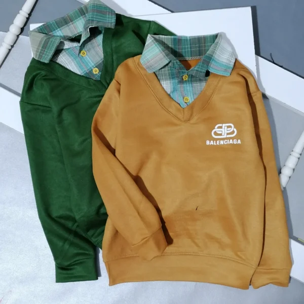 بلوز پسرانه یقه پیراهنی بالنسیگا | 3 تا 12 سال - Image 2