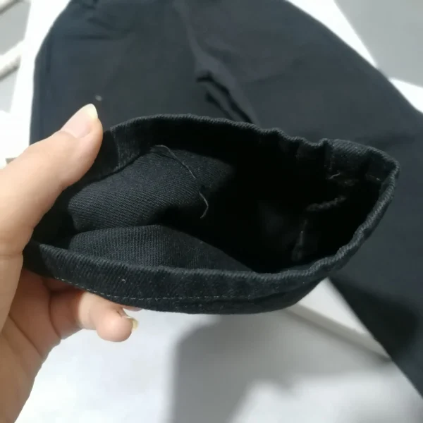 شلوار کتان مام استایل مشکی | 3 تا 17 سال - Image 6