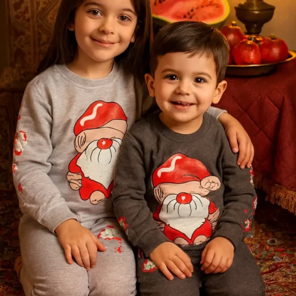 ست اقتصادی بلوز شلوار بابانوئل | 0 تا 7 سال - Image 9