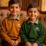 بلوز پسرانه یقه پیراهنی بالنسیگا | 3 تا 12 سال