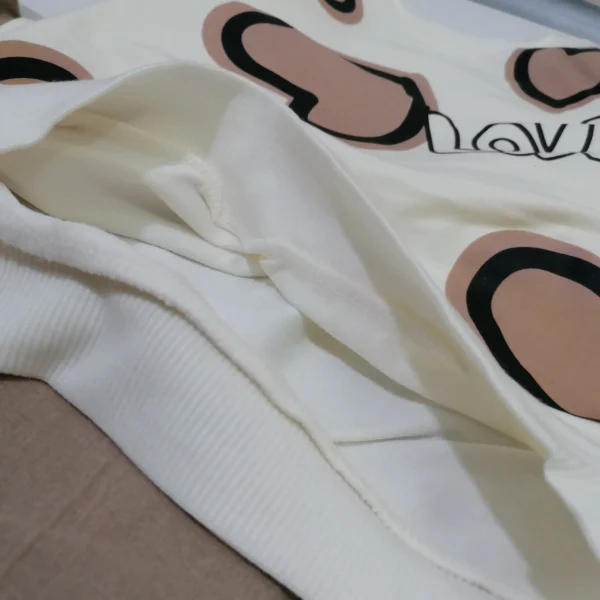 بلوز شلوار دخترانه قلبی شیک | مناسب 2 تا 7 سال - Image 4