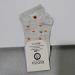 جوراب نیم ساق دخترانه طوسی سایز 4