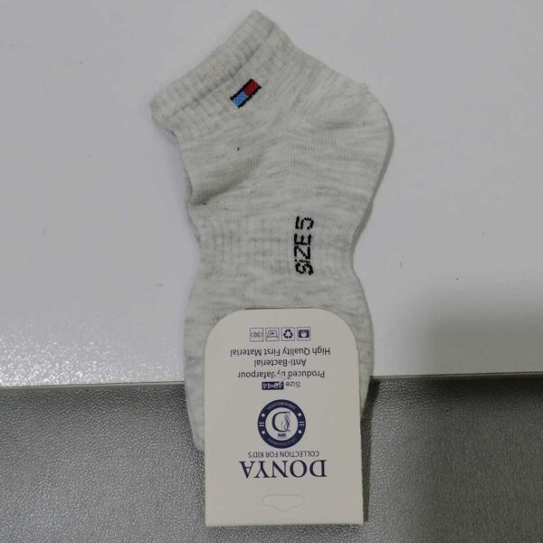 جوراب نیم ساق پسرانه طوسی سایز 5 - Image 2