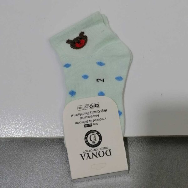 جوراب نیم ساق دخترانه سبز آدامسی سایز 2 - Image 2