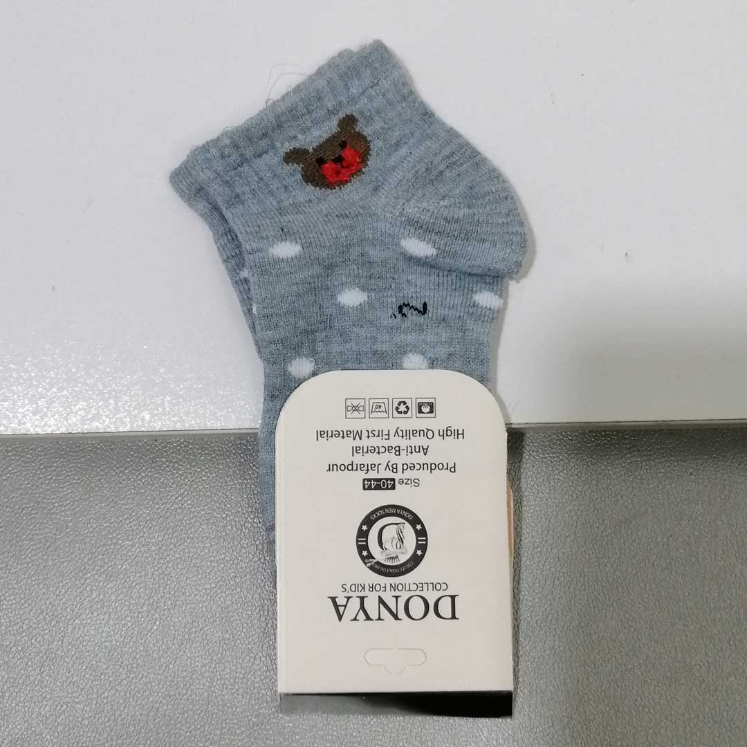 IMG_20250114_221429 جوراب نیم ساق دخترانه طوسی سایز 2 - Image 1