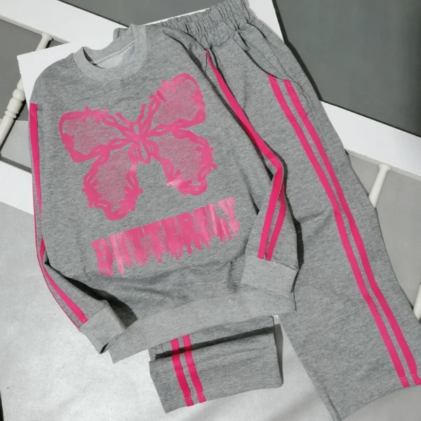 بلوز شلوار دخترانه پروانه | مناسب 5 تا 17 سال - Image 6