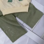 بلوز شلوار دخترانه بگ کتان نگینی | مناسب 2 تا 9 سال - Image 3