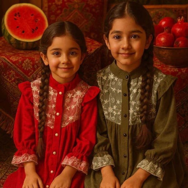 شومیز پیراهنی دانتل دار مناسب 7 تا 17 سال - Image 7