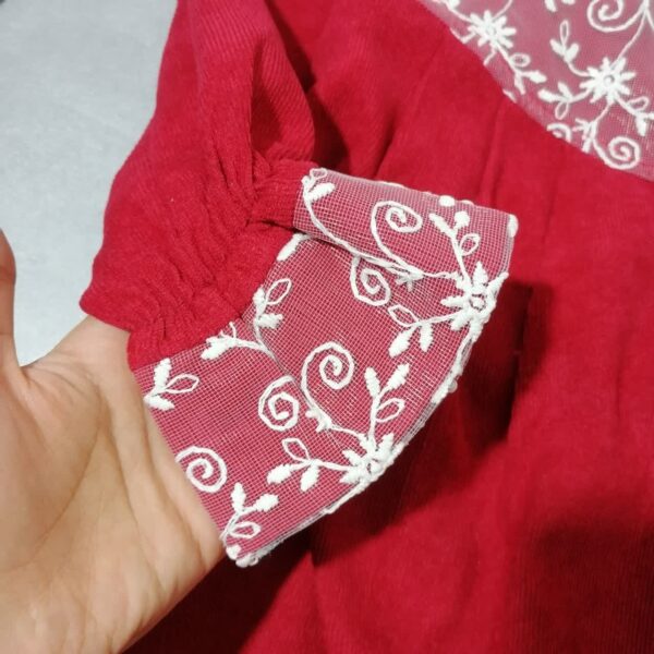 شومیز پیراهنی دانتل دار مناسب 7 تا 17 سال - Image 2