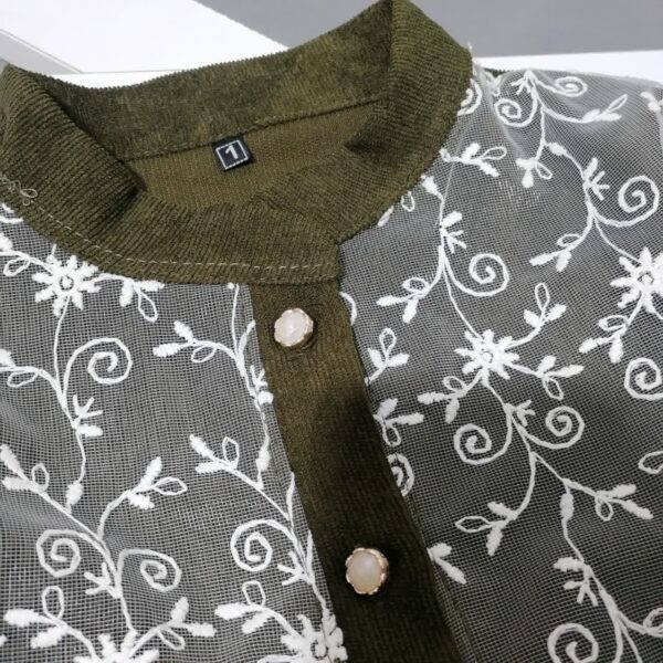 شومیز پیراهنی دانتل دار مناسب 7 تا 17 سال - Image 5