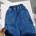 شلوار جین کارگو اسپرت مناسب 5 تا 17 سال - Image 5