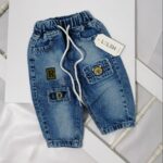 شلوار لی گلدوزی پسرانه تدی | صفر تا 9 سال