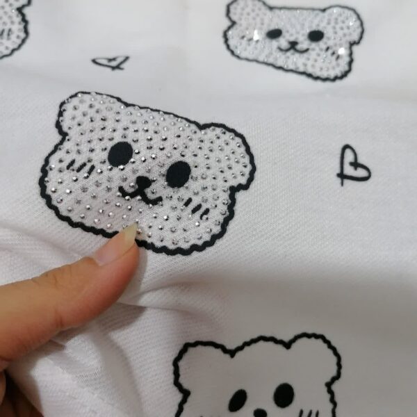 کراپ تدی نگین دار سفید | 7 تا 9 سال (ایراد جزئی) - Image 3