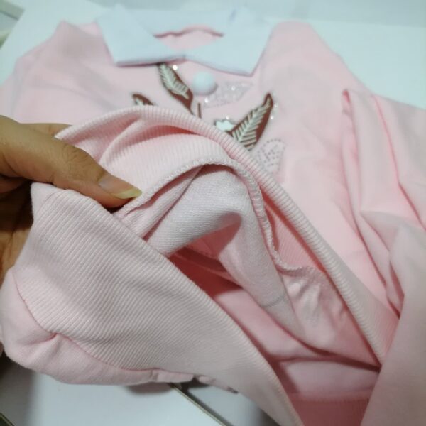 بلوز شلوار دخترانه شیک یقه دار | 3 تا 12 سال - Image 4