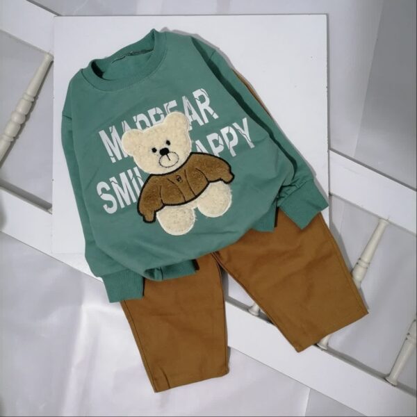 بلوز شلوار کتان تدی با شلوار کتان | 2 تا 9 سال - Image 8