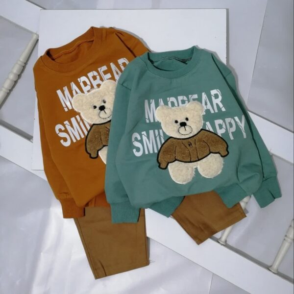 بلوز شلوار کتان تدی با شلوار کتان | 2 تا 9 سال - Image 9