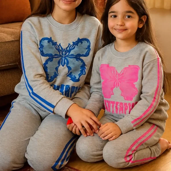 بلوز شلوار دخترانه پروانه | مناسب 5 تا 17 سال - Image 8