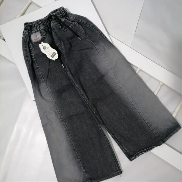 شلوار لی بگ دخترانه شافل ترند | 5 تا 17 سال - Image 6