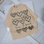 تیشرت لانگ دخترانه قلبی | 5 تا 17 سال - Image 7