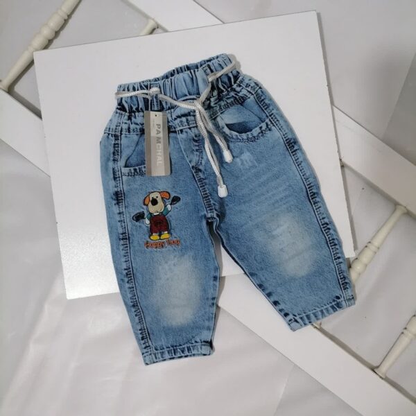 شلوار لی گلدوزی هاپی