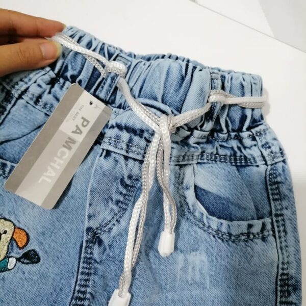 شلوار لی پسرانه گلدوزی هاپی | صفر تا 9 سال - Image 3