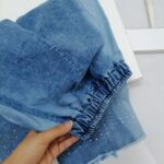 شلوار لی شافل نگینی دخترانه | 5 تا 12 سال - Image 6